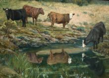 Cool Water – Cattle at Waterhole – #72