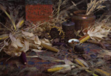 Still Life with Tins, Corn and Acorns – #132