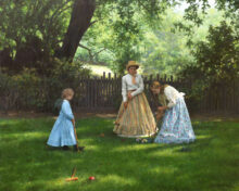 Girls Playing Croquet – #268