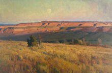 Moon Over Flattop Mesa