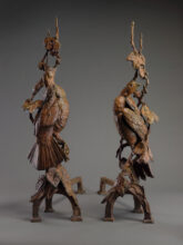 Grapes of Ruff – Grouse Andiron Pair