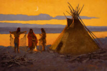 An Athabascan Fishing Camp
